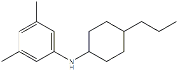 3,5-dimethyl-N-(4-propylcyclohexyl)aniline Struktur