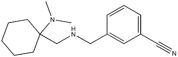 3-[({[1-(dimethylamino)cyclohexyl]methyl}amino)methyl]benzonitrile Struktur