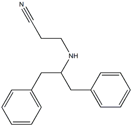 3-[(1,3-diphenylpropan-2-yl)amino]propanenitrile Struktur