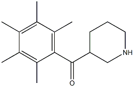 3-[(2,3,4,5,6-pentamethylphenyl)carbonyl]piperidine Struktur