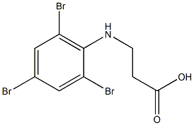 3-[(2,4,6-tribromophenyl)amino]propanoic acid Struktur