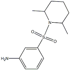 3-[(2,6-dimethylpiperidin-1-yl)sulfonyl]aniline Struktur