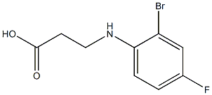 3-[(2-bromo-4-fluorophenyl)amino]propanoic acid Struktur