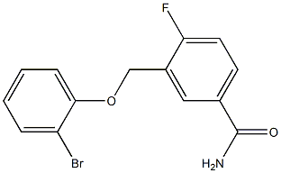 3-[(2-bromophenoxy)methyl]-4-fluorobenzamide Struktur