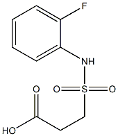 3-[(2-fluorophenyl)sulfamoyl]propanoic acid Struktur