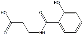 3-[(2-hydroxybenzoyl)amino]propanoic acid Struktur