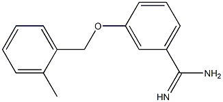 3-[(2-methylbenzyl)oxy]benzenecarboximidamide Struktur