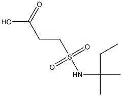 3-[(2-methylbutan-2-yl)sulfamoyl]propanoic acid Struktur