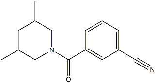 3-[(3,5-dimethylpiperidin-1-yl)carbonyl]benzonitrile Struktur