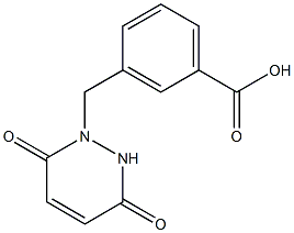 3-[(3,6-dioxo-3,6-dihydropyridazin-1(2H)-yl)methyl]benzoic acid Struktur