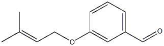 3-[(3-methylbut-2-enyl)oxy]benzaldehyde Struktur