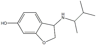 3-[(3-methylbutan-2-yl)amino]-2,3-dihydro-1-benzofuran-6-ol Struktur