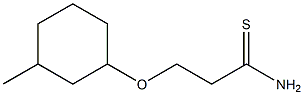 3-[(3-methylcyclohexyl)oxy]propanethioamide Struktur