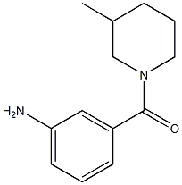 3-[(3-methylpiperidin-1-yl)carbonyl]aniline Struktur