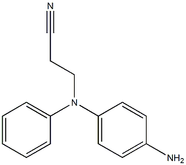 3-[(4-aminophenyl)(phenyl)amino]propanenitrile Struktur