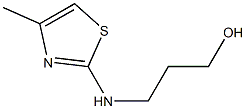 3-[(4-methyl-1,3-thiazol-2-yl)amino]propan-1-ol Struktur