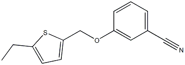 3-[(5-ethylthiophen-2-yl)methoxy]benzonitrile Struktur