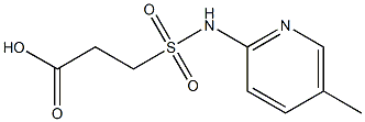 3-[(5-methylpyridin-2-yl)sulfamoyl]propanoic acid Struktur