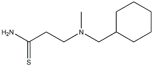 3-[(cyclohexylmethyl)(methyl)amino]propanethioamide Struktur