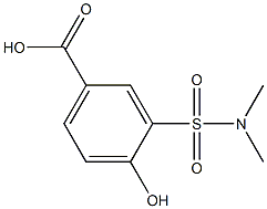 3-[(dimethylamino)sulfonyl]-4-hydroxybenzoic acid Struktur