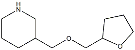 3-[(tetrahydrofuran-2-ylmethoxy)methyl]piperidine Struktur