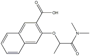 3-[1-(dimethylcarbamoyl)ethoxy]naphthalene-2-carboxylic acid Struktur