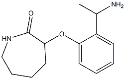 3-[2-(1-aminoethyl)phenoxy]azepan-2-one Struktur