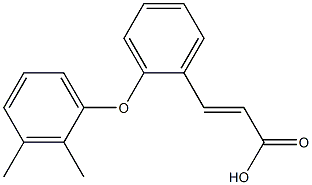 3-[2-(2,3-dimethylphenoxy)phenyl]prop-2-enoic acid Struktur