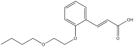 3-[2-(2-butoxyethoxy)phenyl]prop-2-enoic acid Struktur