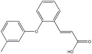 3-[2-(3-methylphenoxy)phenyl]prop-2-enoic acid Struktur