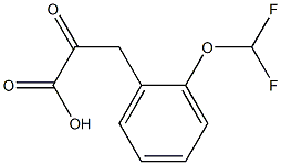 3-[2-(difluoromethoxy)phenyl]-2-oxopropanoic acid Struktur