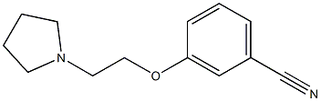 3-[2-(pyrrolidin-1-yl)ethoxy]benzonitrile Struktur