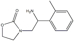 3-[2-amino-2-(2-methylphenyl)ethyl]-1,3-oxazolidin-2-one Struktur