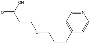 3-[3-(pyridin-4-yl)propoxy]propanoic acid Struktur