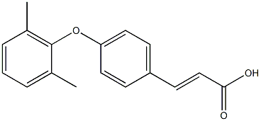 3-[4-(2,6-dimethylphenoxy)phenyl]prop-2-enoic acid Struktur