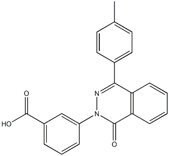 3-[4-(4-methylphenyl)-1-oxophthalazin-2(1H)-yl]benzoic acid Struktur