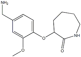 3-[4-(aminomethyl)-2-methoxyphenoxy]azepan-2-one Struktur