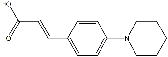 3-[4-(piperidin-1-yl)phenyl]prop-2-enoic acid Struktur