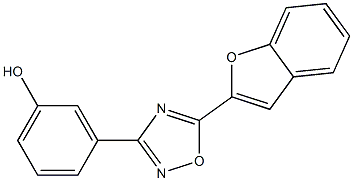 3-[5-(1-benzofuran-2-yl)-1,2,4-oxadiazol-3-yl]phenol Struktur