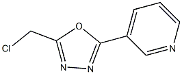 3-[5-(chloromethyl)-1,3,4-oxadiazol-2-yl]pyridine Struktur