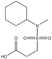 3-[cyclohexyl(methyl)sulfamoyl]propanoic acid Struktur