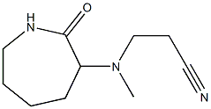 3-[methyl(2-oxoazepan-3-yl)amino]propanenitrile Struktur