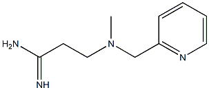 3-[methyl(pyridin-2-ylmethyl)amino]propanimidamide Struktur