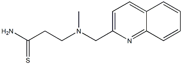 3-[methyl(quinolin-2-ylmethyl)amino]propanethioamide Struktur