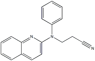 3-[phenyl(quinolin-2-yl)amino]propanenitrile Struktur