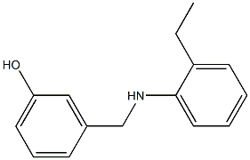 3-{[(2-ethylphenyl)amino]methyl}phenol Struktur