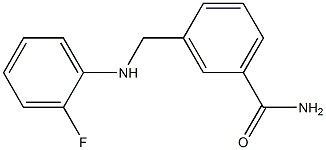 3-{[(2-fluorophenyl)amino]methyl}benzamide Struktur