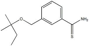 3-{[(2-methylbutan-2-yl)oxy]methyl}benzene-1-carbothioamide Struktur