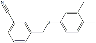 3-{[(3,4-dimethylphenyl)sulfanyl]methyl}benzonitrile Struktur