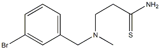 3-{[(3-bromophenyl)methyl](methyl)amino}propanethioamide Struktur